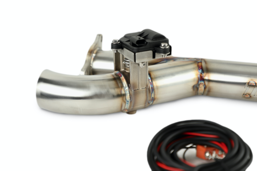 Trinity Racing Side Piece Header Pipe With Electronic Cut Out - RZR XP